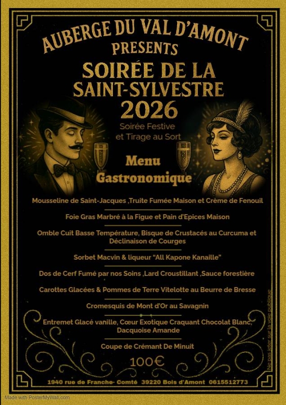 Auberge Du VAL D’Amont - restaurant BOIS-D'AMONT - restaurant a faire BOIS-D'AMONT